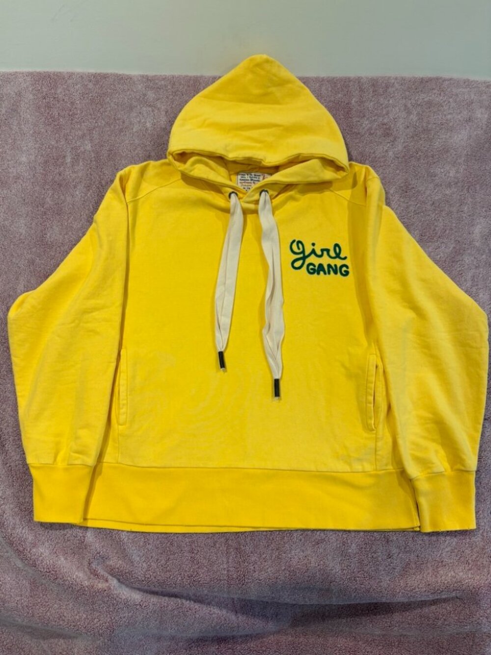 Sandrine Rose x Free People Girl Gang Oversized Hoodie Yellow XS